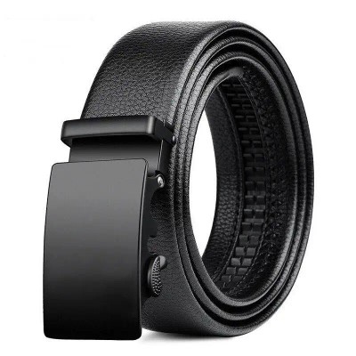 Mens PU Leather Auto Buckle Belt